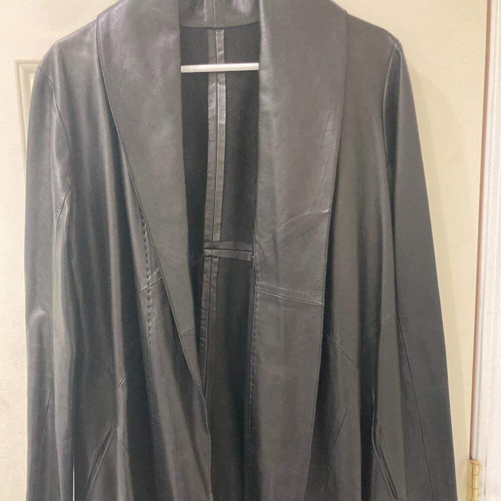 Jarbo Black Leather Swing Jacket